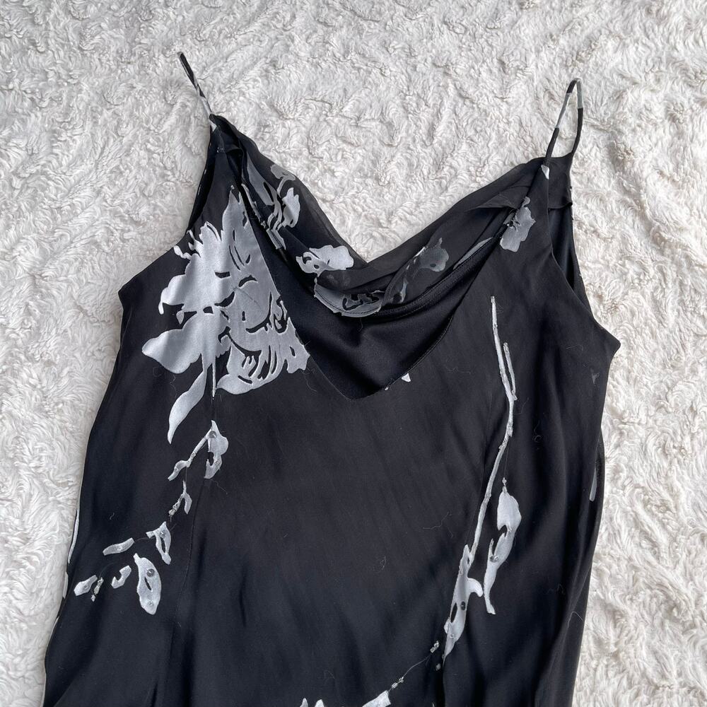 Alex Evenings beaded floral silk slip dress with matching scarf formal cocktail - Picture 13 of 17